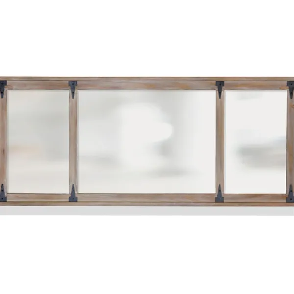 Decorative Mirrors-Kirkland's Home Rustic Barn Door Wall Mirror