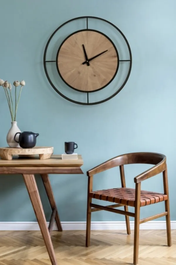 Clocks-Kirkland's Home Rustic Brown And Black Newfield Clock