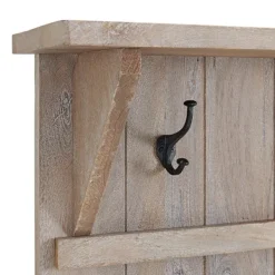 Entryway Furniture-Kirkland's Home Rustic Driftwood Hall Tree Brown