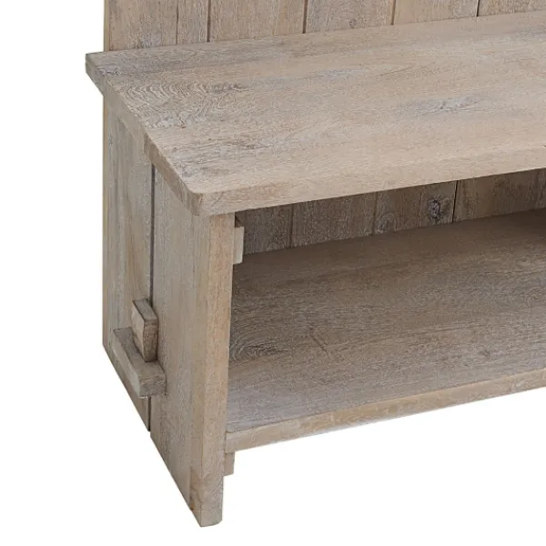 Entryway Furniture-Kirkland's Home Rustic Driftwood Hall Tree Brown