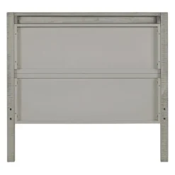 Beds & Headboards-Kirkland's Home Rustic Gray Pine Panel Twin Bed Frame