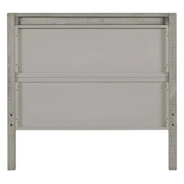 Beds & Headboards-Kirkland's Home Rustic Gray Pine Panel Twin Bed Frame