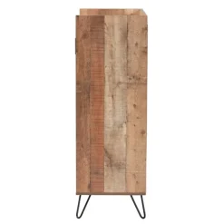 Cabinets & Sideboards-Kirkland's Home Rustic Hairpin Wine Cabinet Brown