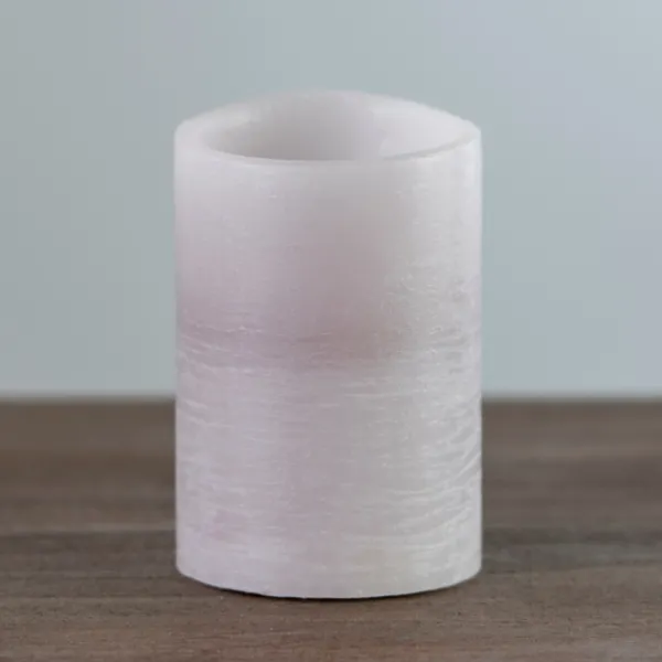 Flameless Candles-Kirkland's Home Rustic Led Pillar Candle, 4X6 In. Gray