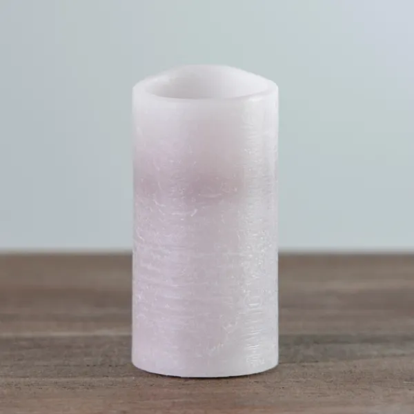 Flameless Candles-Kirkland's Home Rustic Led Pillar Candle, 3X6 In. Gray