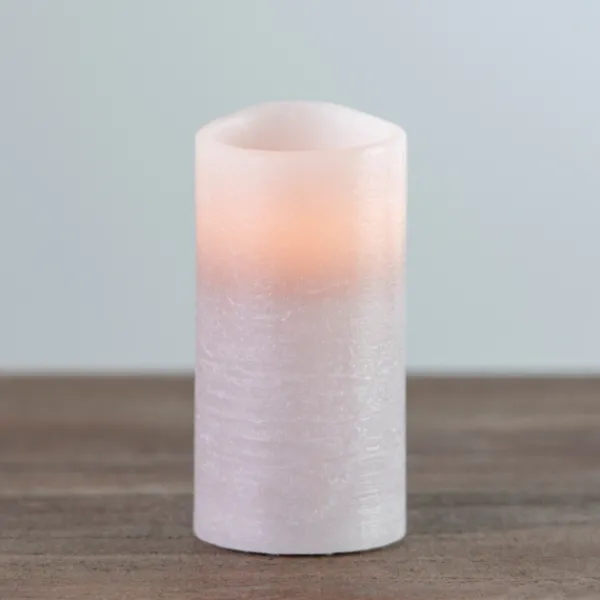 Flameless Candles-Kirkland's Home Rustic Led Pillar Candle, 3X6 In. Gray