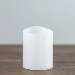 Flameless Candles-Kirkland's Home Rustic Led Pillar Candle, 3X4 In. White