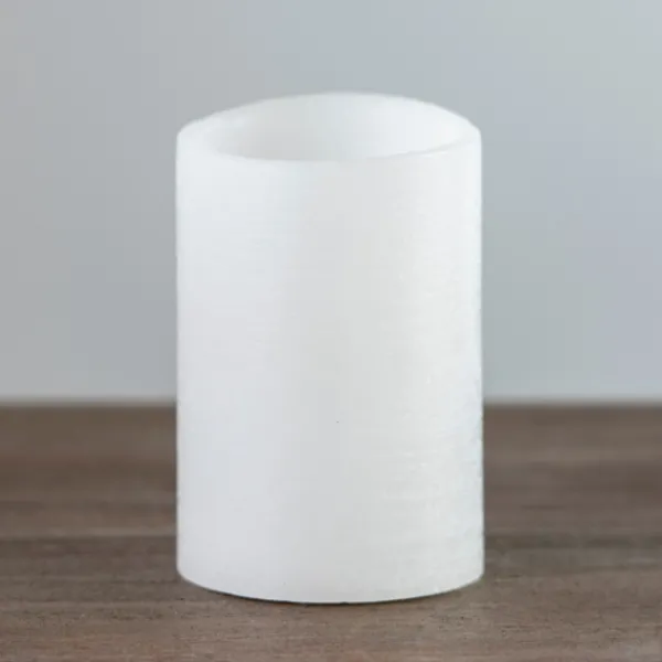 Flameless Candles-Kirkland's Home Rustic Led Pillar Candle, 4X6 In. White