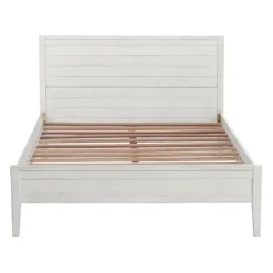 Beds & Headboards-Kirkland's Home Rustic Pine Panel 3-Pc. Full Bedroom Set White