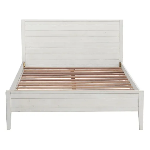 Beds & Headboards-Kirkland's Home Rustic Pine Panel 3-Pc. Full Bedroom Set White