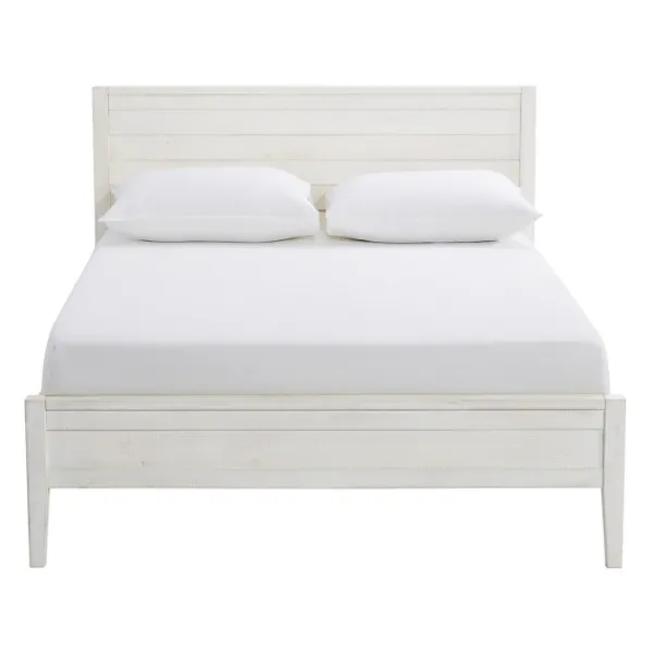 Beds & Headboards-Kirkland's Home Rustic Pine Panel 3-Pc. Full Bedroom Set White