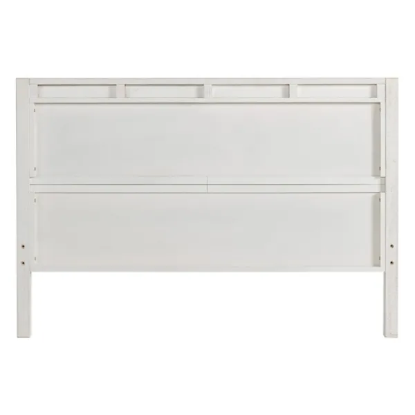Beds & Headboards-Kirkland's Home Rustic Pine Panel 3-Pc. Full Bedroom Set White