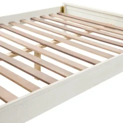 Beds & Headboards-Kirkland's Home Rustic Pine Panel 3-Pc. Full Bedroom Set White