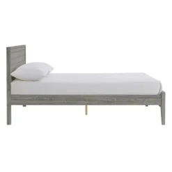 Beds & Headboards-Kirkland's Home Rustic Pine Panel 3-Pc. Full Bedroom Set Gray