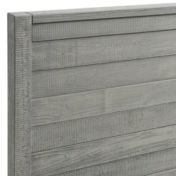 Beds & Headboards-Kirkland's Home Rustic Pine Panel 3-Pc. Full Bedroom Set Gray