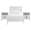 Beds & Headboards-Kirkland's Home Rustic Pine Panel 3-Pc. Twin Bedroom Set White
