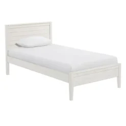 Beds & Headboards-Kirkland's Home Rustic Pine Panel 3-Pc. Twin Bedroom Set White