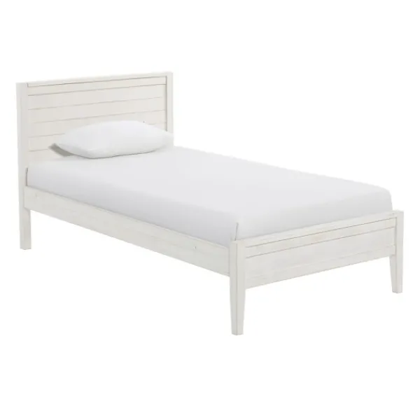 Beds & Headboards-Kirkland's Home Rustic Pine Panel 3-Pc. Twin Bedroom Set White