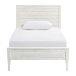 Beds & Headboards-Kirkland's Home Rustic Pine Panel 3-Pc. Twin Bedroom Set White