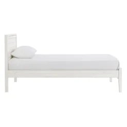 Beds & Headboards-Kirkland's Home Rustic Pine Panel 3-Pc. Twin Bedroom Set White