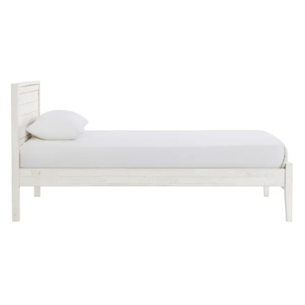 Beds & Headboards-Kirkland's Home Rustic Pine Panel 3-Pc. Twin Bedroom Set White