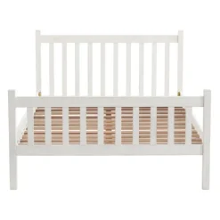 Beds & Headboards-Kirkland's Home Rustic Pine Spindle Full Bed Frame White