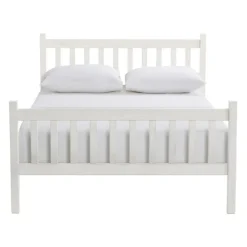 Beds & Headboards-Kirkland's Home Rustic Pine Spindle Full Bed Frame White