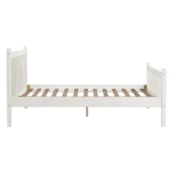 Beds & Headboards-Kirkland's Home Rustic Pine Spindle Full Bed Frame White