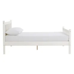 Beds & Headboards-Kirkland's Home Rustic Pine Spindle Full Bed Frame White
