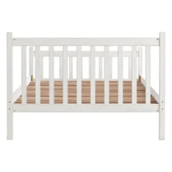 Beds & Headboards-Kirkland's Home Rustic Pine Spindle Full Bed Frame White