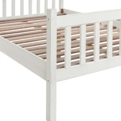 Beds & Headboards-Kirkland's Home Rustic Pine Spindle Full Bed Frame White