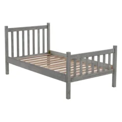Beds & Headboards-Kirkland's Home Rustic Pine Spindle 3-Pc. Twin Bedroom Set Gray