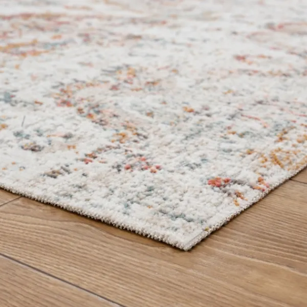 Outdoor Rugs-Kirkland's Home Rustic Southern Indoor/Outdoor Area Rug, 7X9 Ivory/Orange