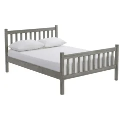 Beds & Headboards-Kirkland's Home Rustic Spindleback Full Bed Frame Gray