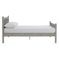 Beds & Headboards-Kirkland's Home Rustic Spindleback Full Bed Frame Gray