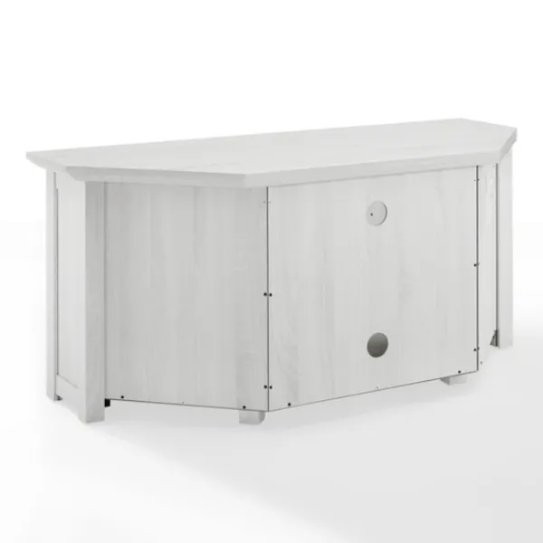 Tv Stands & Media Consoles-Kirkland's Home Rustic White Katy-Corner Tv Stand