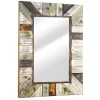 Decorative Mirrors-Kirkland's Home Rustic Wood Plank Frame Mirror