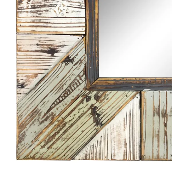 Decorative Mirrors-Kirkland's Home Rustic Wood Plank Frame Mirror