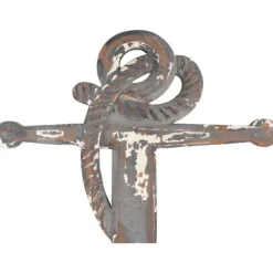Wall Plaques-Kirkland's Home Rustic Wooden Anchor Plaque White/Gray/Brown