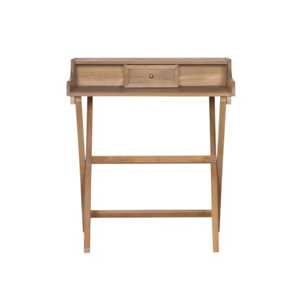 Office Furniture-Kirkland's Home Rustic Wooden Folding Desk Brown