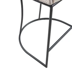 Bar Stools & Counter Height Stools-Kirkland's Home Rustic Woven Rope Back Counter Stool White
