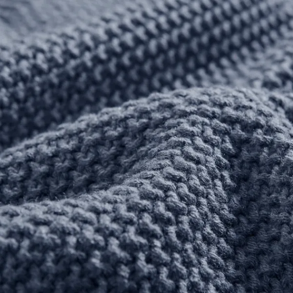 Blankets & Throws-Kirkland's Home Rylan Knit Throw Blanket Blue