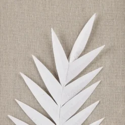 Wall Plaques-Kirkland's Home Sabal Rice Paper Palm Shadowbox Plaques, Set Of 3 White/Tan