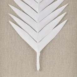 Wall Plaques-Kirkland's Home Sabal Rice Paper Palm Shadowbox Plaques, Set Of 3 White/Tan