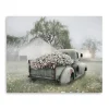 Canvas Art-Kirkland's Home Sage Flower Truck Canvas Art Print, 30X24 In. Green/White