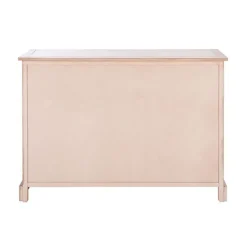 Cabinets & Sideboards-Kirkland's Home Sand Cabinet With Natural Woven Baskets Tan