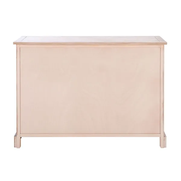 Cabinets & Sideboards-Kirkland's Home Sand Cabinet With Natural Woven Baskets Tan