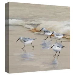 Canvas Art-Kirkland's Home Sandpiper Beach I And Ii Art Prints, Set Of 2 Tan