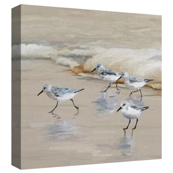 Canvas Art-Kirkland's Home Sandpiper Beach I And Ii Art Prints, Set Of 2 Tan