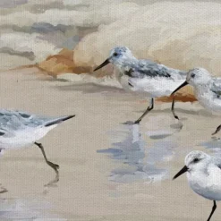 Canvas Art-Kirkland's Home Sandpiper Beach I And Ii Art Prints, Set Of 2 Tan